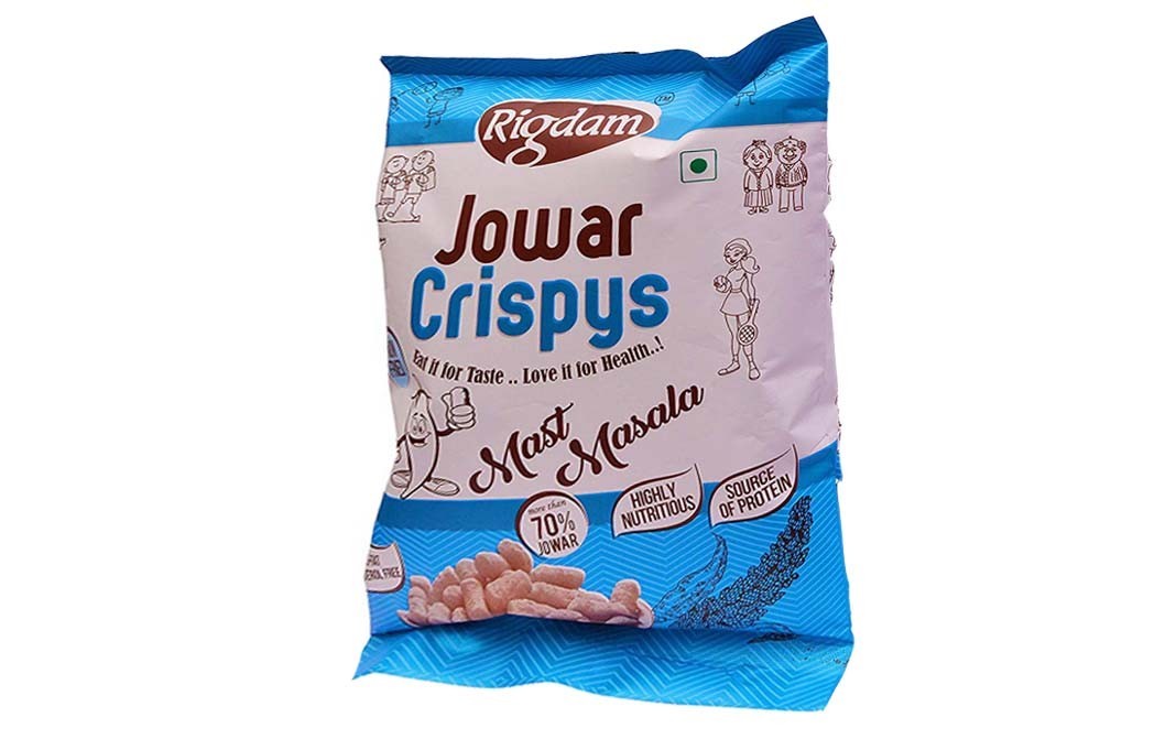 Rigdam Jowar Crispys (Mast Masala)    Pack  125 grams